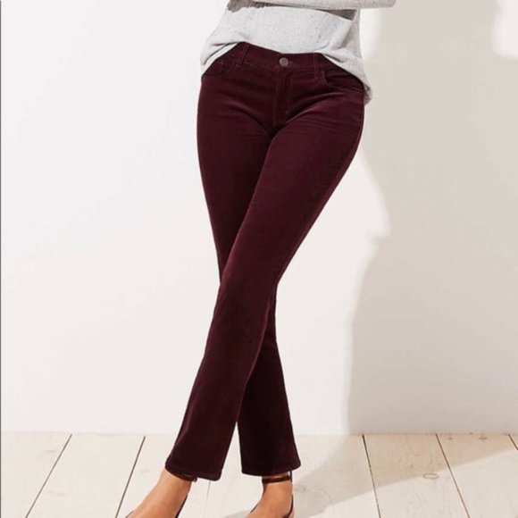J. Crew Factory Pants - 🎁J.CREW Womens Skinny Corduroy Wine Pants NWT